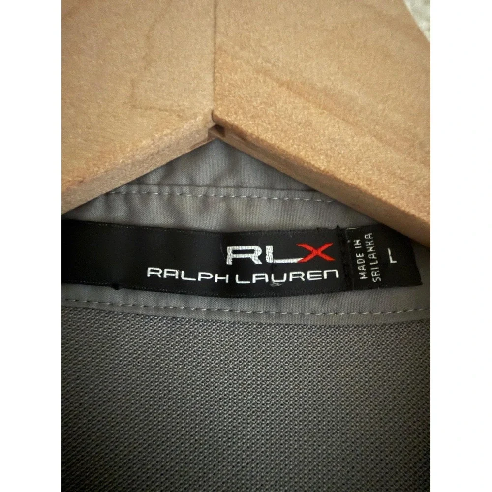 RLX Ralph Lauren Polo Shirt Mens Large Gray The Phoenician Golf Performance